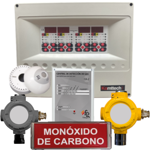 DETECCIÓN DE MONÓXIDO Y GAS KOMTTECH