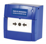 PULSADOR PARO AZUL PARA PANEL RP1R